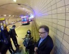 Wypadek motocyklisty Warszawa w tunelu Trasy WZ