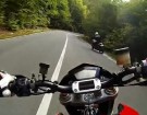 Wypadek motocyklowy fiksacja wzroku