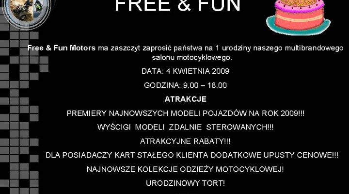 Free Fun urodziny