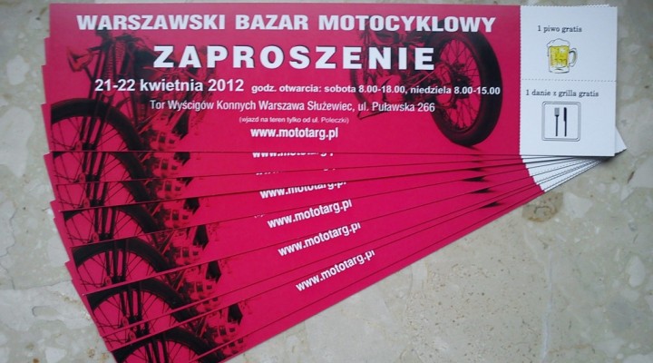 Zaproszenia Moto Bazar