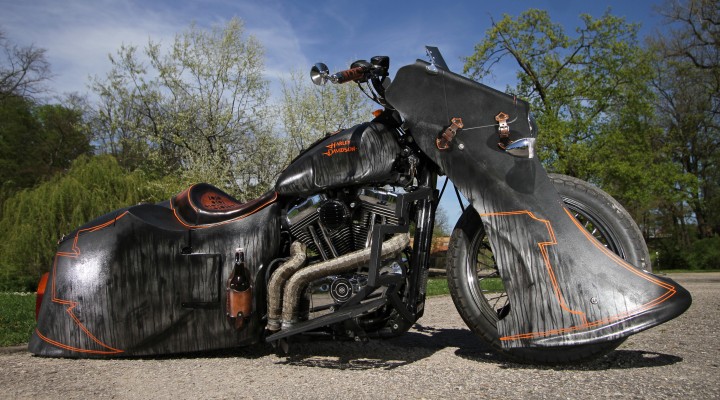 Harley Davidson Sportster 1200 Led Sled custom statyka z