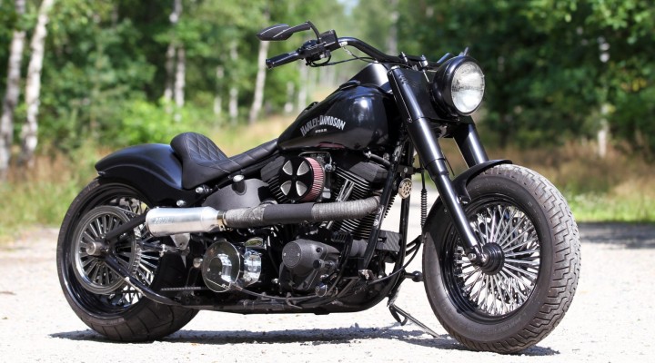 Harley Davidson Heritage Softail Classic Custom postoj z