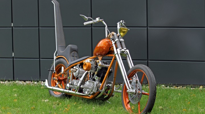 Harley Davidson Knucklehead statyka z