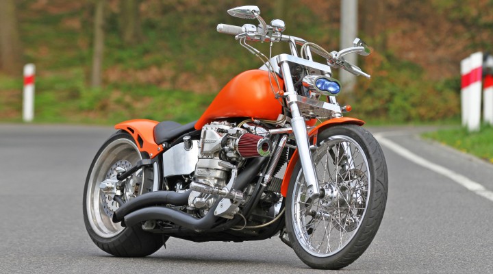 Harley Davidson Softail custom statyka z