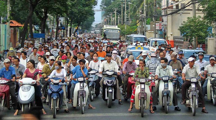 Wietnam ruch uliczny z