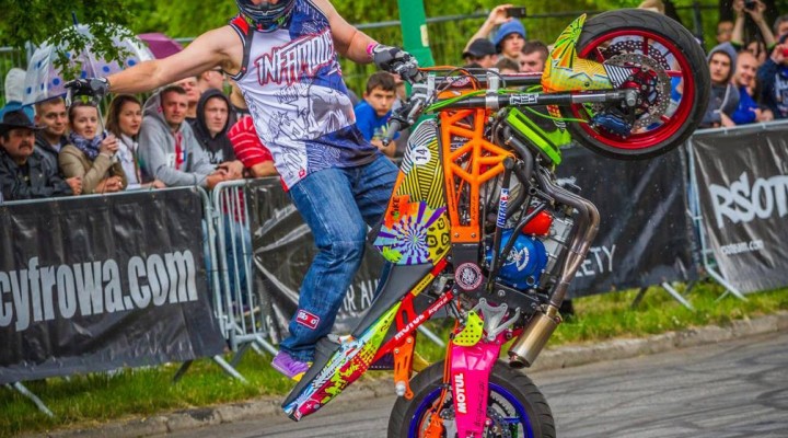 Beku na gumie Moto Show Bielawa Polish Stunt Cup 2015 z