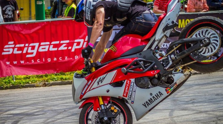 Toban stoppie Moto Show Bielawa Polish Stunt Cup 2015 z