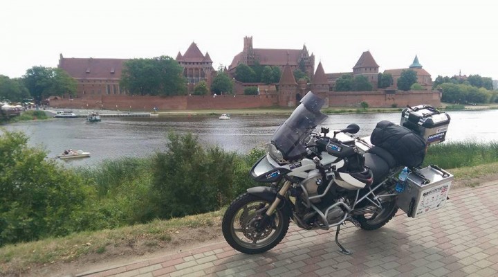 widok na zamek w Malborku Motocyklowa Polska 2015 z