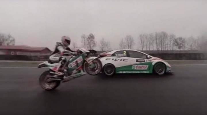Honda MotoGP vs Civic Type R z