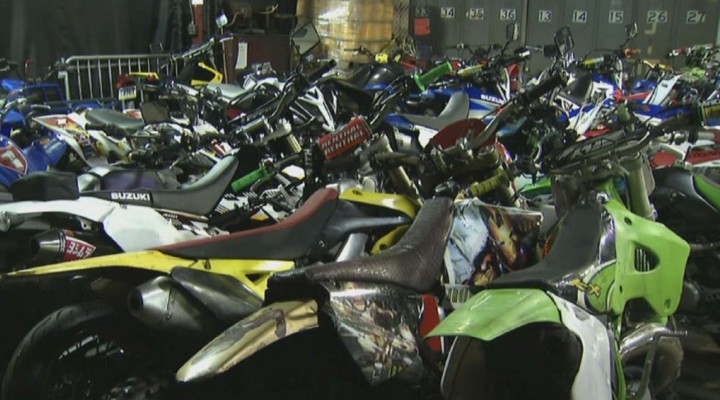 Skonfiskowane motocykle  z