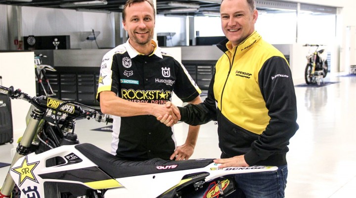 Rockstar Energy Husqvarna Factory Racing MXGP partner with Dunlop z
