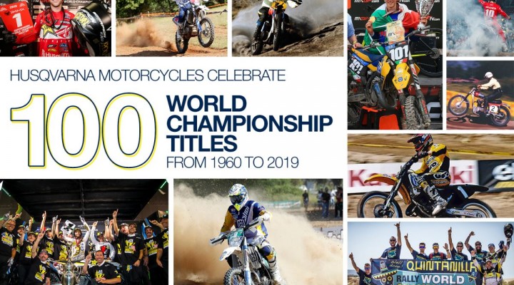 HUSQVARNA MOTORCYCLES CELEBRATE 100 WORLD CHAMPIONSHIP TITLES z