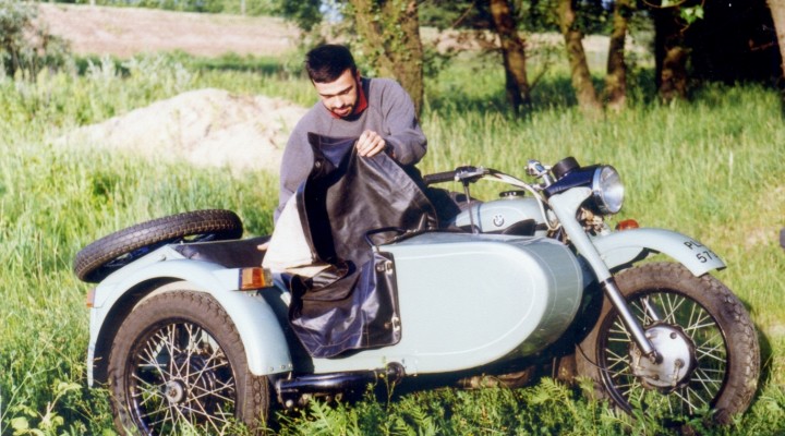 Tomasz Szczerbicki na motocyklu Ural 650 z