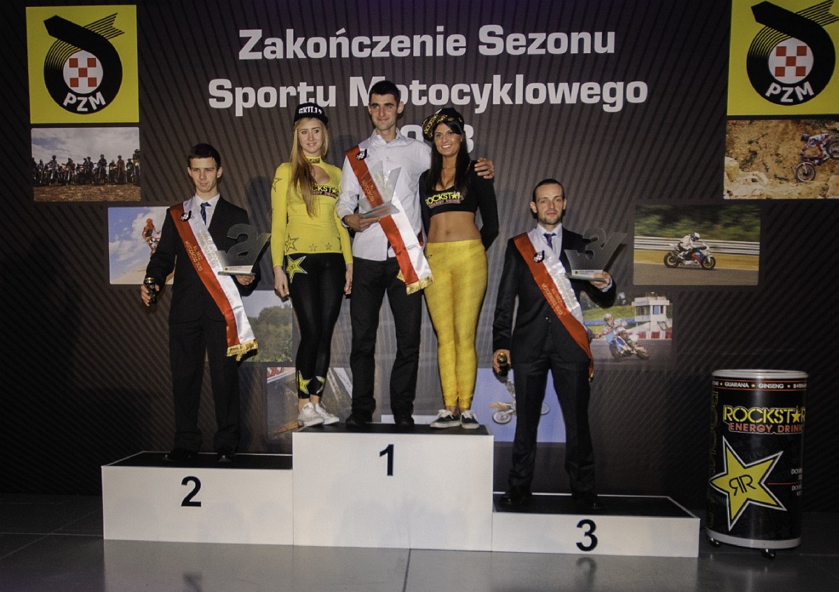 Tomek Wysocki Lukasz Lonka Karol Kedzierski Zakonczenie Sezonu Sportu Motocyklowego 2013 PZM z