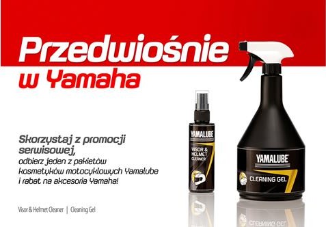promocja serwisowa Przedwiosnie w Yamaha cleaning gel z