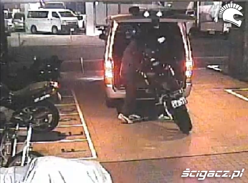 kradziez motocykla z parkingu