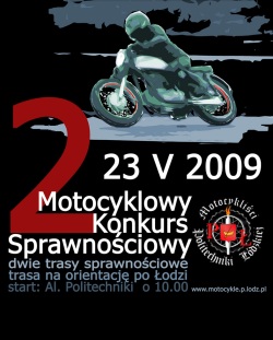 Motocyklowy Konkurs Sprawnosciowy plakat