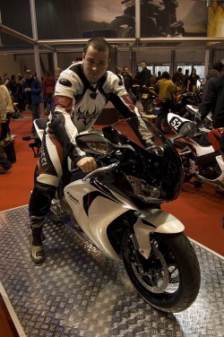 Honda Fireblade CBR motocyklista
