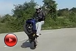 Yamaha Aerox stunt