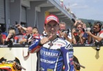 Yamaha Sachsenring Lorenzo podium