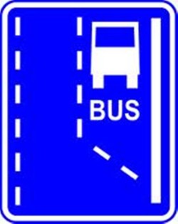 Bus pas znak