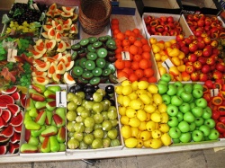 Sztuczne owoce w Edirne