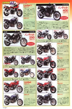 Suzuki Bandit 250 400 broszura japonska