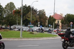 Rzeszow motocykle protest na rondzie