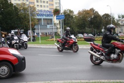 Zakaz wjazdu motocykli Rzeszow na rondzie