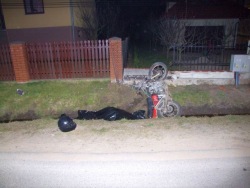 Motocyklista zabity w wypadku