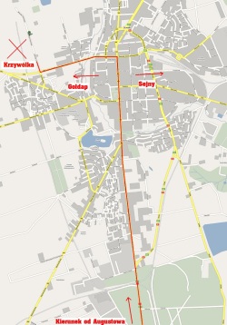 mapa dojazd cross country suwalki