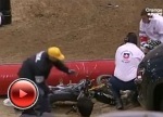 Supercross w Bercy - Gauthier Paulin crash