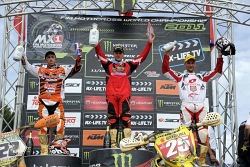 MX1 podium Mistrzostwa Swiata Portugalia