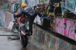 Stunt ride with graffiti background