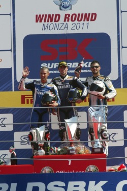 podium superbike wyscig 2 monza 2011