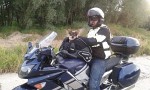 Szoj i Piotrek na motocyklu