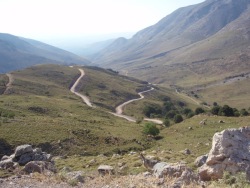 gorska droga motocyklem po Krecie 2010