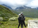 Motocyklisci Norwegia Hayabusa na Nordkapp