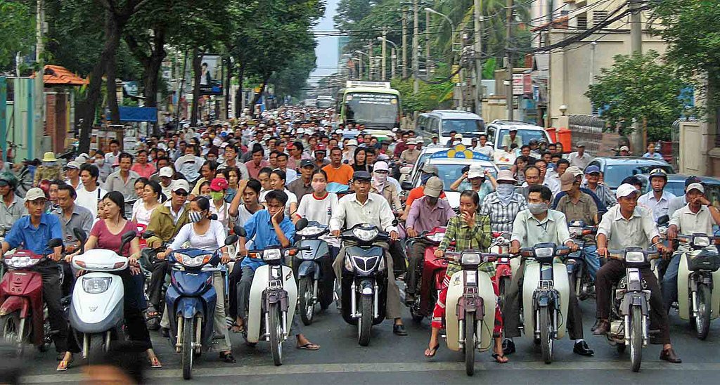 Wietnam ruch uliczny z