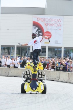 Pokaz stuntu Moto Show Krakow
