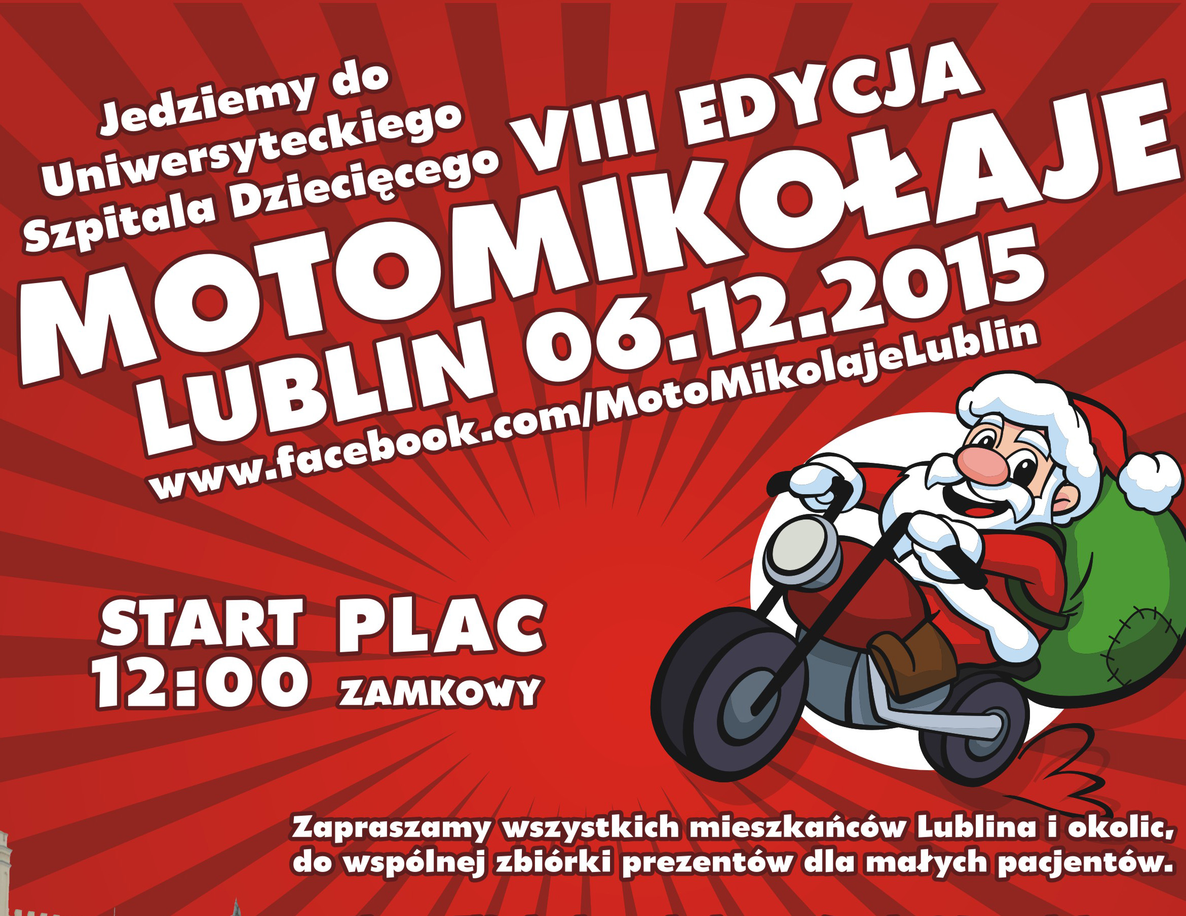 plakat MotoMikolaje Lublin 2015 z