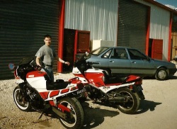 Pierwsze motocykle sprowadzone przez Rafala z Francji 1994