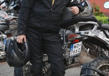 Karol Godyn z motocyklem