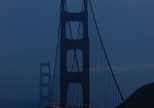 Most San Francisco wieczorem