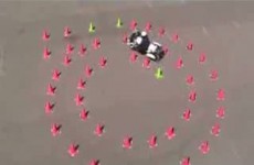 Pokaz umiejetnosci motocyklowych policjantow z Phoenix