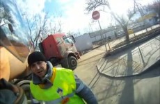 Motocyklem w cysterne - Suzuki SV400 w Rosji