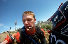 Policzek przebity galezia - wypadek enduro