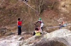 Popisy zawodnika na zawodach trialowych