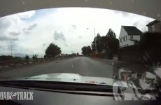 Subaru na Wyspie Man - poslizg przy 240 kmh