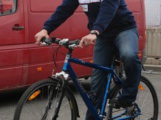 Trening na rowerku Janusz Oskaldowicz